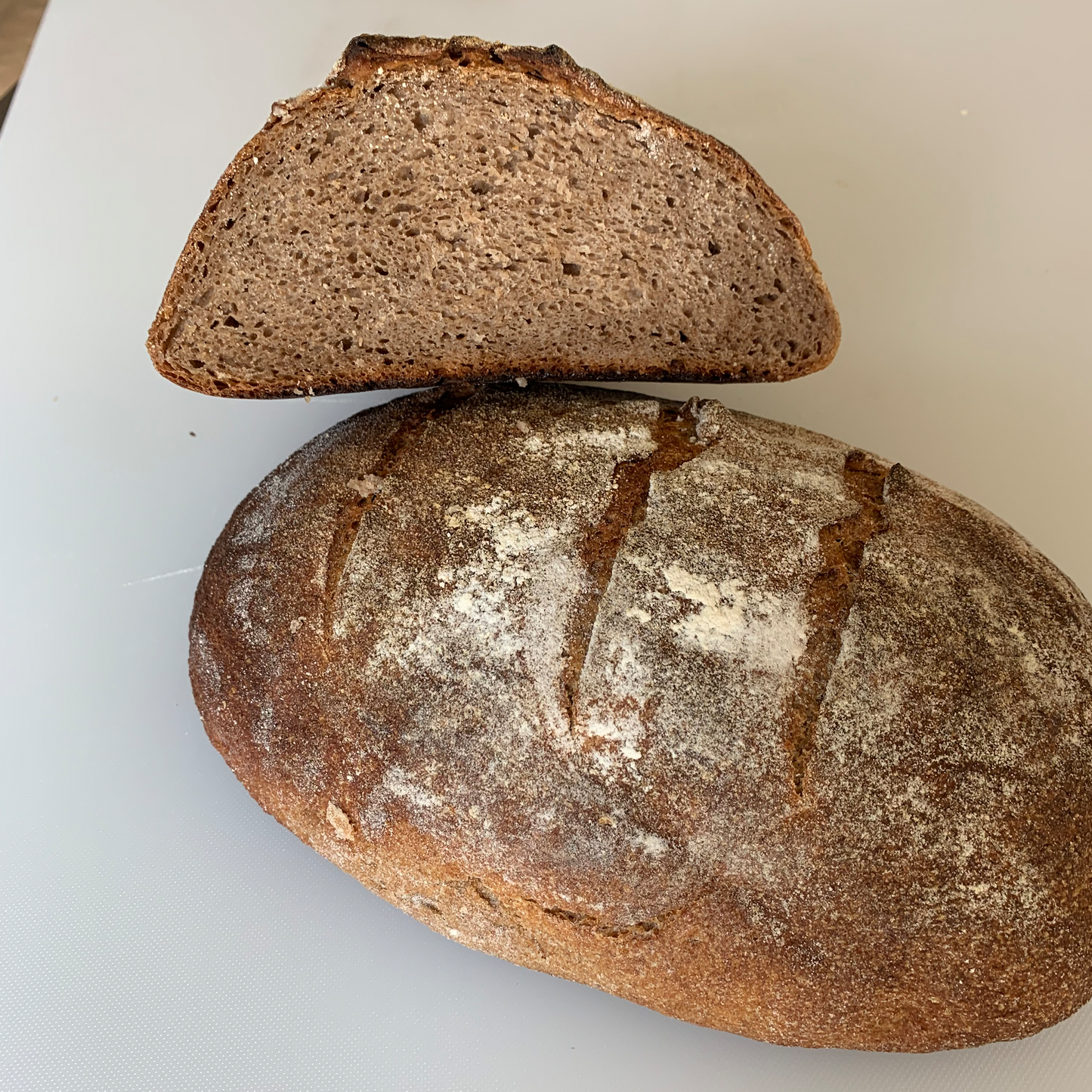 Rustic Rye Flour Organic Sourdough Bread